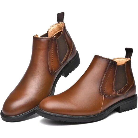 Elegant Men's Chelsea Ankle Boots - Premium Leather, Casual & Formal Wear - Picture 2 of 7